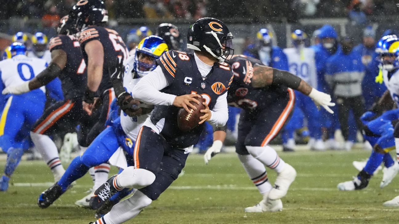 Apply live: Caleb Williams scrambles and tosses magical TD to force OT