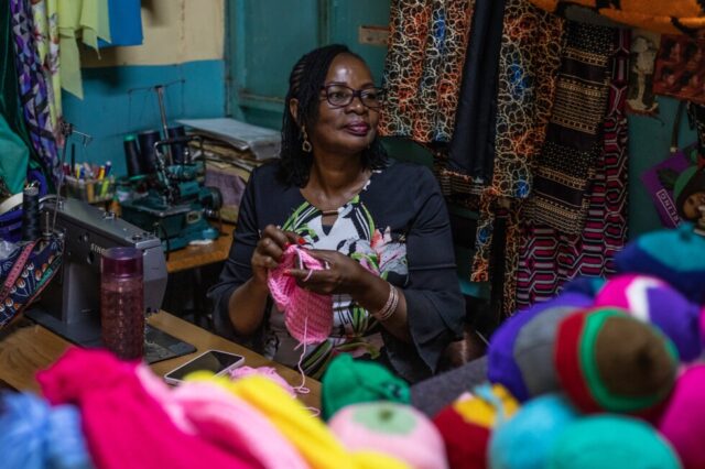 A breast cancer survivor in Kenya knits prostheses for others after mastectomies