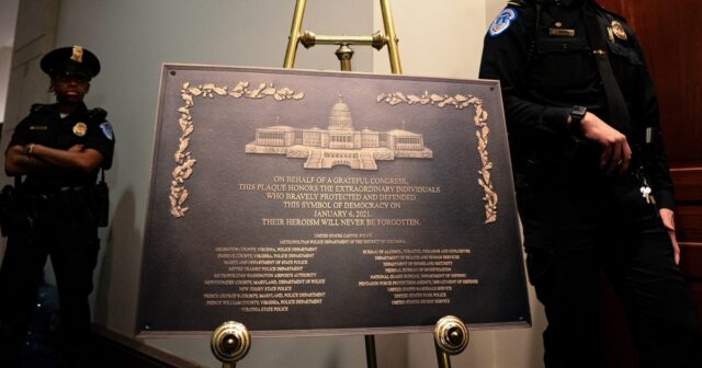 Jan. 6 plaque installed at U.S. Capitol following yearslong delay