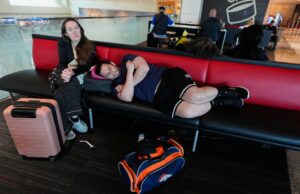 Some flight cancellations and delays continue after US storms dump snow in the Midwest and head east Some flight cancellations and delays continue after US storms dump snow in the Midwest and head east