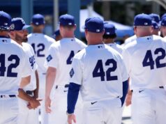 MLB celebrates Robinson’s legacy, dons No. 42 MLB celebrates Robinson’s legacy, dons No. 42