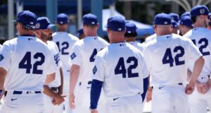 MLB celebrates Robinson’s legacy, dons No. 42 MLB celebrates Robinson’s legacy, dons No. 42
