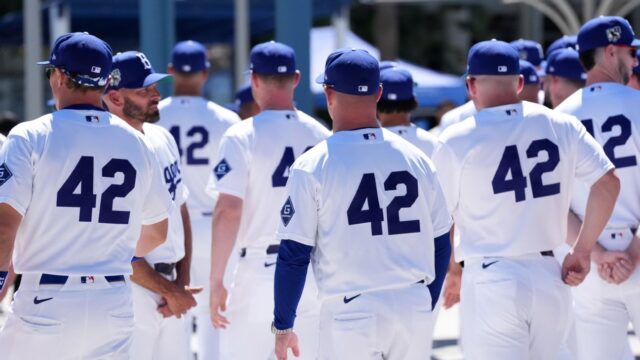 MLB celebrates Robinson’s legacy, dons No. 42