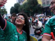Rescue dogs Osito steals hearts at the World Cup, one bike plod at a time Rescue dogs Osito steals hearts at the World Cup, one bike plod at a time