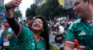 Rescue dogs Osito steals hearts at the World Cup, one bike plod at a time Rescue dogs Osito steals hearts at the World Cup, one bike plod at a time