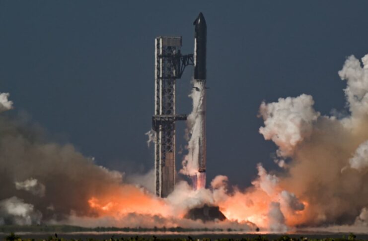 SpaceX launches massive Starship rocket in first test flight since IPO