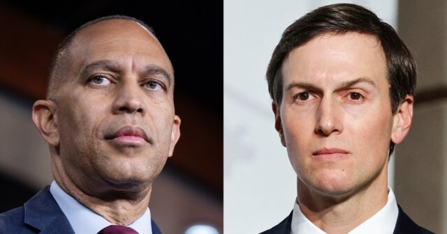 Hakeem Jeffries and Jared Kushner meet in NYC to be in contact about how Democrats and Trump would perchance presumably cooperate